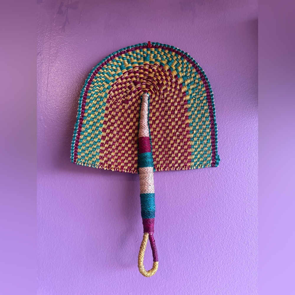 Colorful Woven  Fan